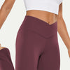 Cross Waist Yoga Flare Leggings